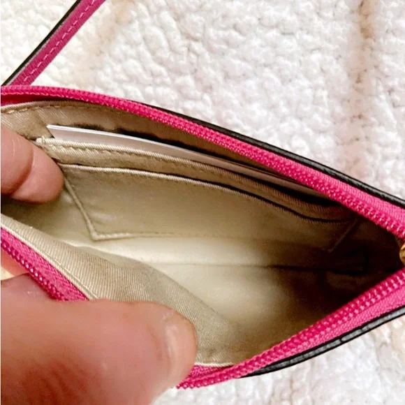 NWT COACH 49377 SAFFIANO LEATHER PINK WRISTLET - Picture 13 of 13